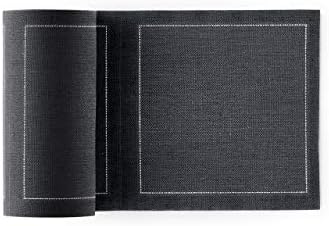 Linen Cocktail Napkin - 4.3 x 4.3 in - 50 units per roll - Intense Grey by MYDRAP