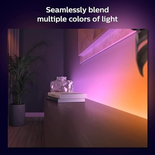 Philips Hue Indoor 6-Foot Smart LED Light Strip Base Kits with Plugs - Flowing Multicolor Effect - 2 Pack - Control with Hue App - Compatible with Alexa, Google Assistant and Apple HomeKit - Image 2
