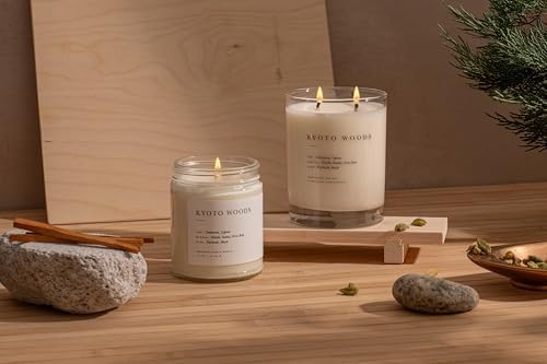 Brooklyn Candle Studio Kyoto Woods 2 Wick Candle – Luxury Scented Candle with Cypress, Hinoki & Santal – Vegan Soy Wax, Hand-Poured in the USA – 70-Hour Burn Time, 13oz - Image 7