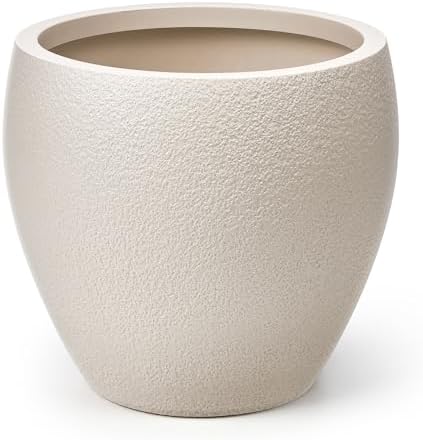 homenote 14.5 Inch Large Plastic Flower Pot with Drainage for Plants by HOMENOTE