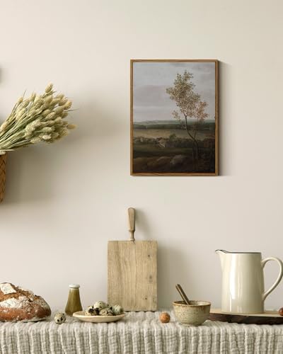 InSimSea Framed Canvas Prints Art Vintage Decor, Rural Farmhouse Scenery Home Wall Decor Countryside Landscape Paintings, Wall Art for Living Room, Dining Room, 12"x16" - Image 3