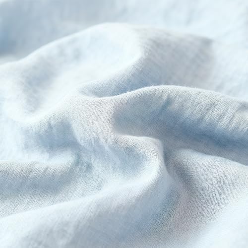 100% Pure Linen Napkins 18 x 18 Inch Baby Blue - Set of 6 Pack Oversized Dinner Table Cloth Napkin, Washable for Home,Kitchen and Everyday Use - Image 3