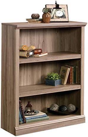Sauder Miscellaneous Storage 3-Shelf Bookcase/ Book shelf, Salt Oak finish - Image 4