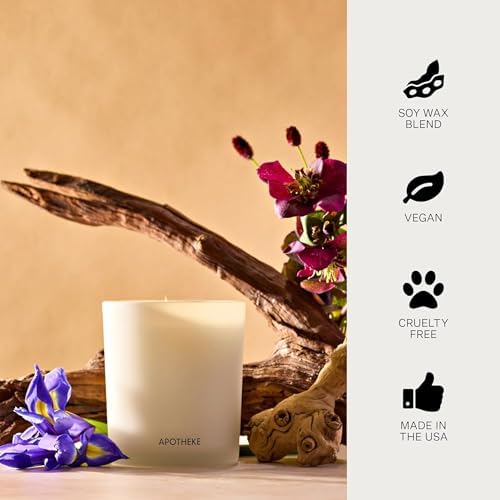 Apotheke Signature Scented Candles for Home, Black Iris Oak - 10.5 Oz - Image 7