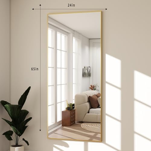 BEAUTYPEAK Full Length Mirror with Stand, 65"x24" Floor Mirror - Image 5