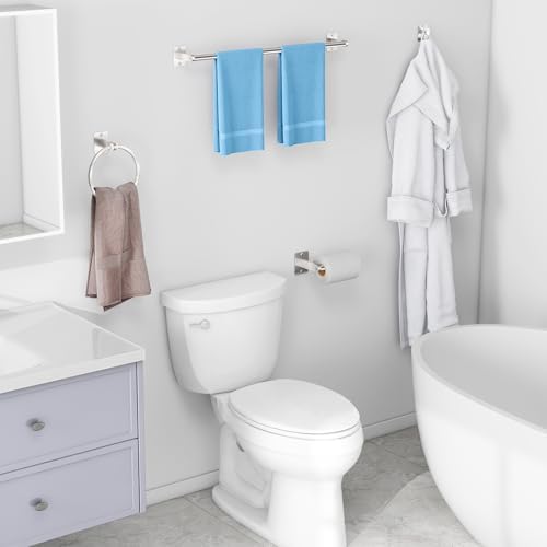 KLJKPA Brushed Nickel Bathroom Accessories Set, 4 PCS Bathroom Hardware Set - Image 6