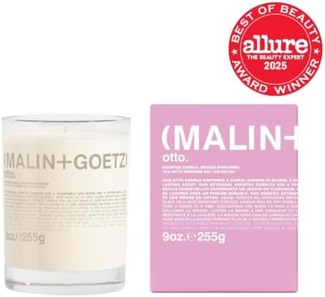 MALIN+GOETZ 9oz Scented Candle | Hand-Poured Soy Wax with Unique Fragrance Blends | Clean-Burning, Vegan & Cruelty-Free | Bergamot, Sage, Otto, Tomato, Strawberry, Cannabis, Dark Rum & Leather - Image 2