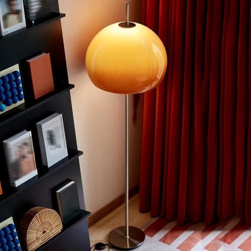 Orange Mushroom Floor Lamp,Foot Switch Control,for Living Room Bedroom by MIXL