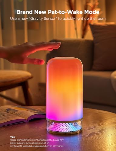 Govee RGBIC Smart Table Lamp 2, Touch Bedside Small Table Lamp (Corded) (Pack of 2) - Image 4
