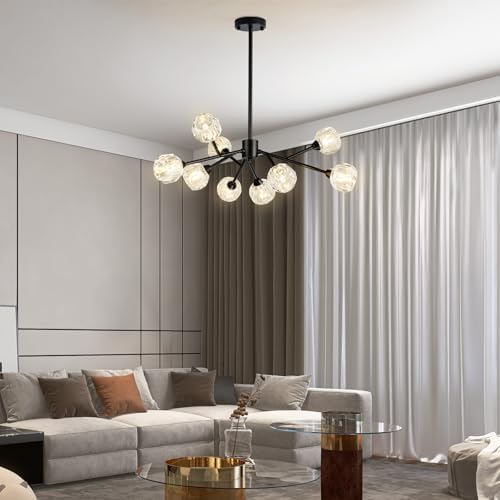 Weesalife Sputnik Chandeliers for Dining Room，9 Lights D30'' Inch - Image 5