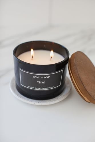 Sand + Fog Scented Candle - Chai – Additional Scents and Sizes – 100% Cotton Lead-Free Wick - Luxury Air Freshening Jar Candles - Perfect Home Decor – 12oz - Image 4