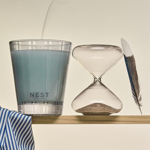 NEST New York Scented Classic Candle, Driftwood & Chamomile - 8.1 oz - Up to 60-Hour Burn Time - Reusable Glass Vessel - Image 5