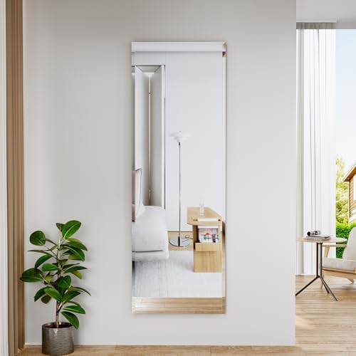 59"x16" Frameless Full Length Wall Mirrors,Rectangular Mirror Full Length Wall Mounted,Tall Full Body Mirrors with Beveled,Suitable for Living Rooms and Bedrooms - Image 2