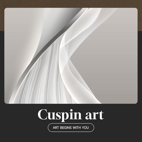 Large Framed Silver White Abstract Wall Art for Living Room, Vertical 30x60 - Image 7
