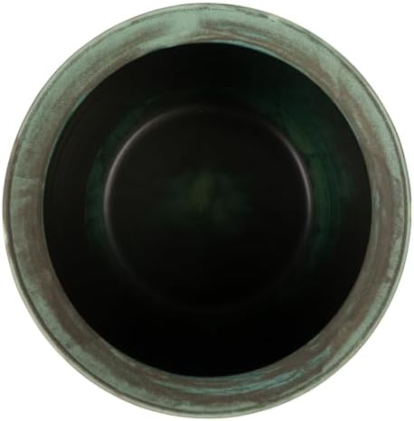 Creative Co-Op Matte Aqua Green Textured Stoneware Planter - Image 2