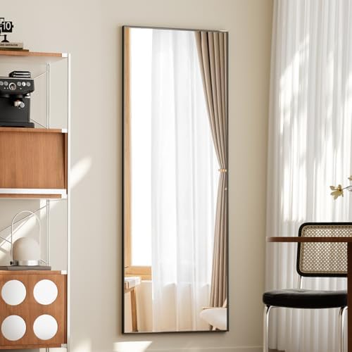 BEAUTYPEAK Full Length Mirror with Stand, 56"x21" Floor Mirror - Image 2