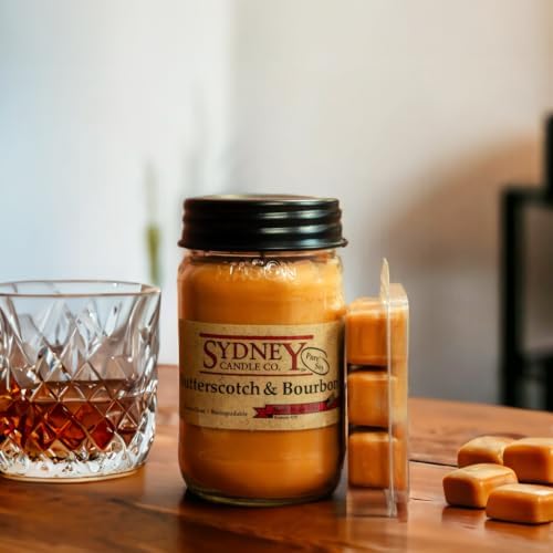 Soy Wax Fall Candles – Butterscotch & Bourbon, Pack of 2 - Image 3