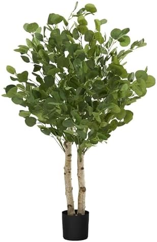 Maia Shop - 3ft 5in Artificial Eucalyptus Tree - Indoor Faux Plant by MaiaShop