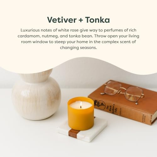 Calyan Wax Co. Dignity Series Vetiver & Tonka Scented Candle - 35 Hour Burn - Image 3