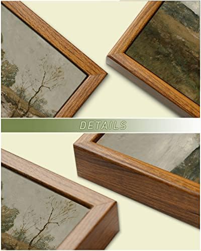 InSimSea Framed Canvas Wall Art Vintage Decor, Room Decor Classical Oil Painting Canvas Prints Arkville Landscape Vintage Wall Art Home Decor, 16"x24" - Image 4