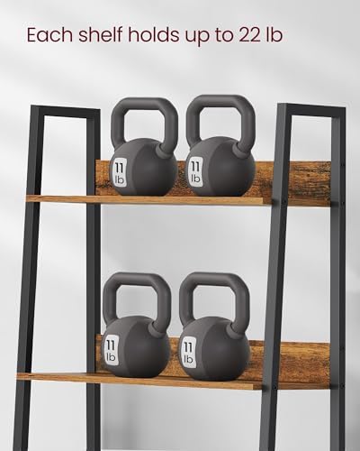 VASAGLE Bookshelf, 5-Tier Narrow Bookcase, Ladder Shelf - Image 7