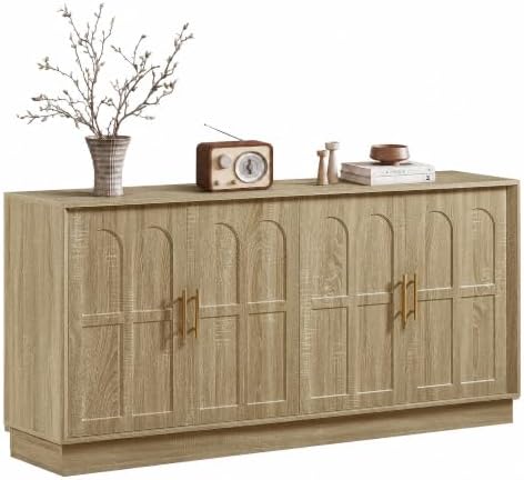 66.5" Sideboard Buffet Cabinet with Storage, Modern Credenza by Home
