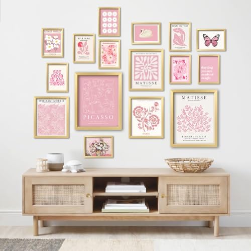 ANERZA 16 PCS Pink Wall Art Decor, Matisse Gallery Wall Prints for Bedroom, Light Pink Posters for Room Aesthetic, Collage Kit Pictures for Living Room, Teen Girls Dorm Home Artwork - Image 5