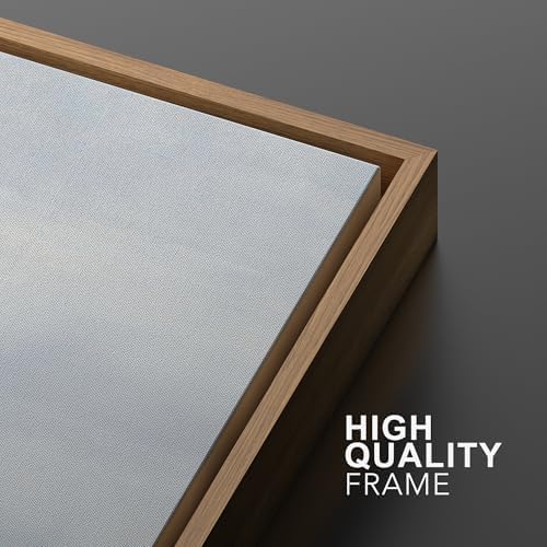 SIGNWIN Framed Canvas Print Wall Art Set Pastel Gray Watercolor Landscape Abstract Shapes Illustrations Minimal Decorative Boho Nordic Relax/Zen for Living Room, Bedroom, Office - 16"" x24 x2 Natural - Image 5