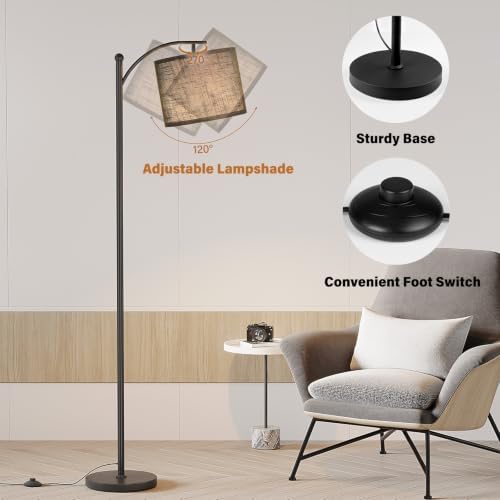 SUNMORY Arc Floor Lamp, Modern Floor Lamp with 3 Color Temperatures Bulb - Image 4