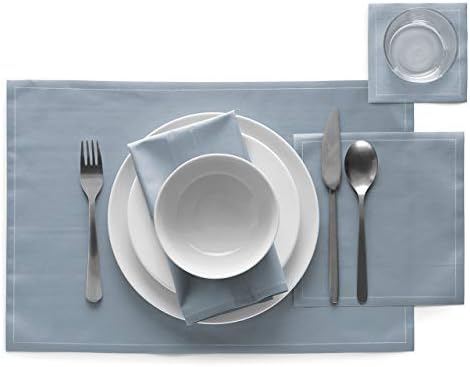 My Drap Cotton Cocktail Napkins On A Roll, Tear & Serve, Foggy Blue (Small 4.5x4.5 Inch) 50 Luxury Disposable Bar Napkins, Perfect for Serving Drinks & Cocktails, Elevating All Your Parties & Events. - Image 2