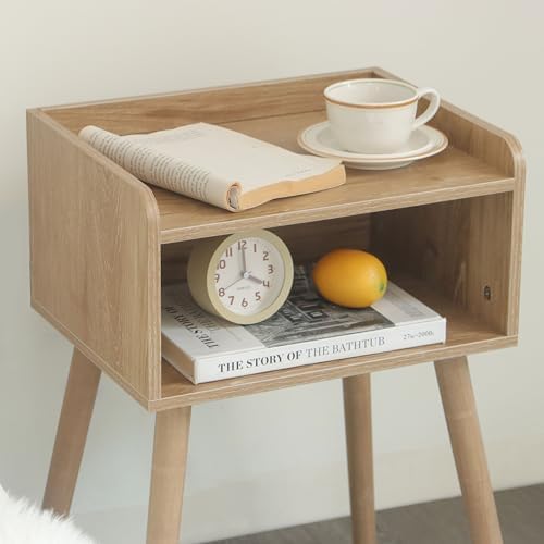 MaxSmeo End Tables Set of 2, Mid Century Side Table Bedroom with Storage - Image 6