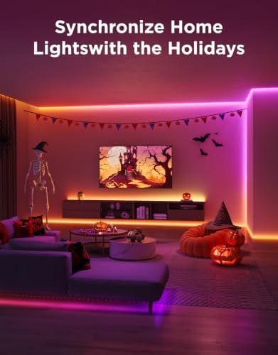 Govee RGBIC LED Strip Lights 16.4ft with Covers,Smart Control, APP, WiFi - Image 2