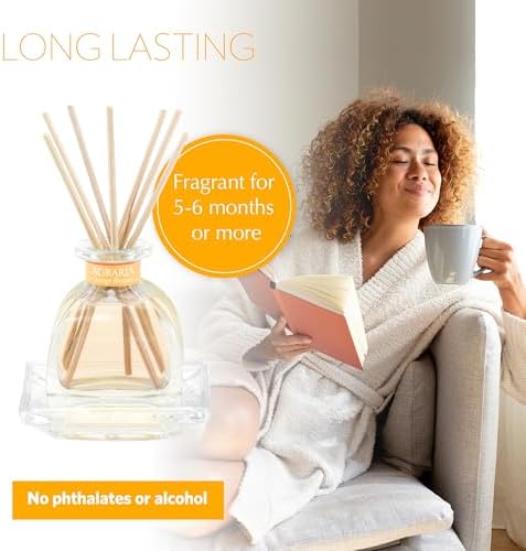 Agraria PetiteEssence 1.7oz Flower and Reed Diffuser Set, Hand Crafted Sola Flower Botanical Air Diffusers for Home, Orange Blossom Decorative Diffuser - Image 4