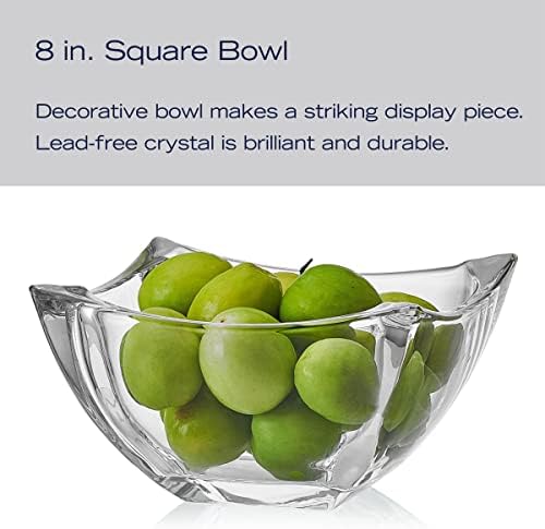 Mikasa Baron Crystal Square Bowl, 8 Inch (Pack of 4) - Image 5