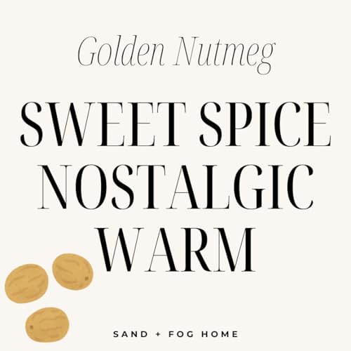 Sand + Fog Scented Candle - Golden Nutmeg – Additional Scents and Sizes – 100% Cotton Lead-Free Wick - Luxury Air Freshening Jar Candles - Perfect Home Decor – 12oz - Image 4