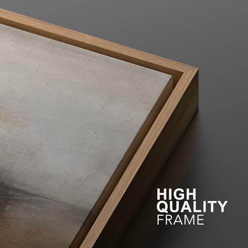 SIGNWIN Framed Canvas Print Wall Art Neutral Landscape Subtle Brown and Gray Tones Illustrations Modern Art Decorative Contemporary for Living Room, Bedroom, Office - 24"" x36 x2 Natural - Image 5