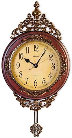 SHISEDECO 29.5" Large Vintage Antique Grandfather Pendulum WallClock,BrownB by SHISEDECO