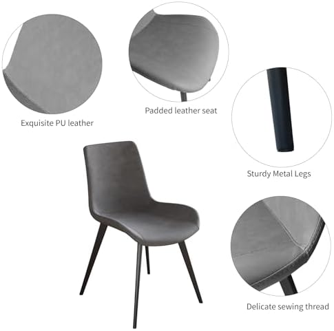 HIPIHOM Dining Table Set for 6,Kitchen Table with Dining Chairs - Image 6