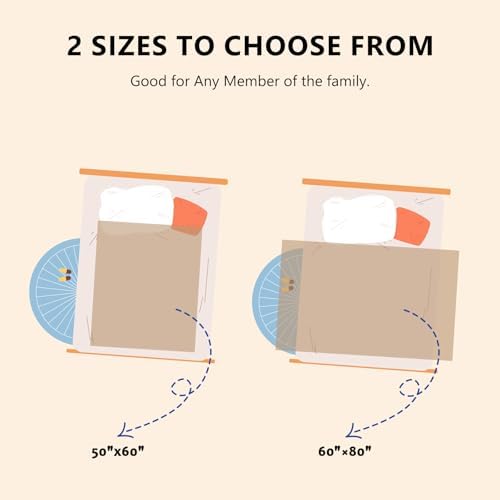 L'AGRATY Chunky Knit Throw Blanket for Couch, 60'' x 80'' Knit Throw, Tan - Image 4