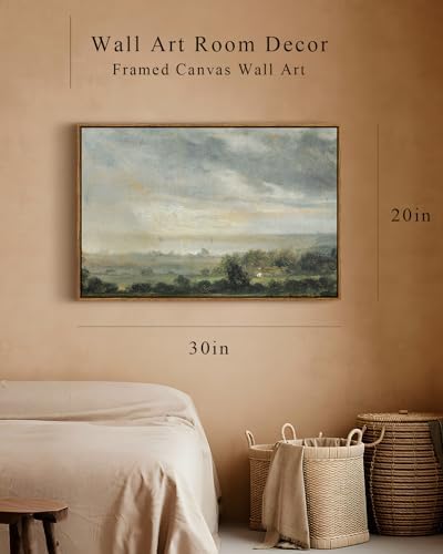 InSimSea Framed Canvas Wall Art, Vintage Decor, Modern Farmhouse, Cottagecore Bedroom Kitchen Bathroom Decor, Large Wall Prints, 20"x30" - Image 4