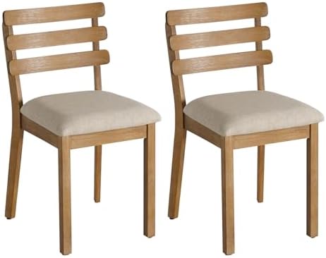 SIMTONAL Farmhouse Dining Chairs, 2 Pcs by SIMTONAL