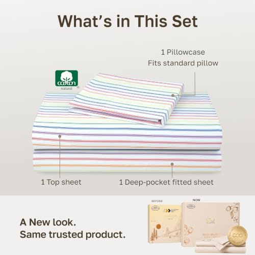 California Design Den Soft 100% Cotton Sateen Extra Long Twin Sheets, 3 Pcs - Image 3