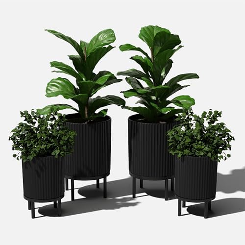 Veradek Demi Series Raised Duo Planters - Set of 2 Planters with Stands - Image 7
