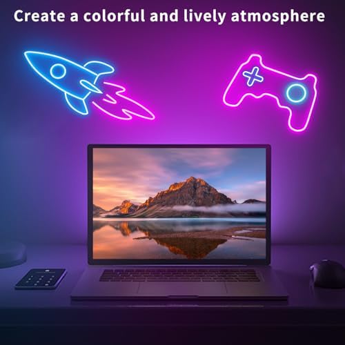 segrass 50ft Led Neon Rope Lights,Control with App/Remote,Flexible Led Rope Lights IP67 Outdoor RGB Neon Lights Waterproof,Music Sync Color Changing, led Lights for Bedroom Indoor - Image 3