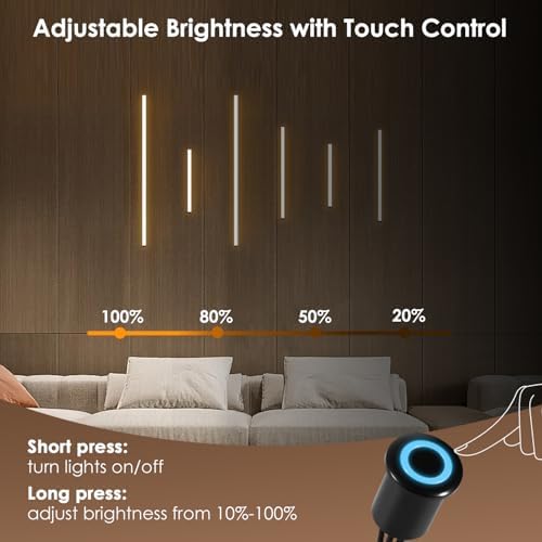 5CCT Slat Wall Lights for Wood Panels-6PCS Recessed LED Lighting - Image 5
