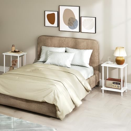 HOOBRO End Tables Set of 2, Small Side Tables, Nightstands for Small Spaces - Image 6