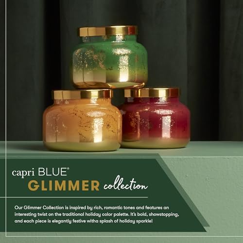 Capri Blue Glimmer Jar Candles - Luxury Holiday Scented Candles for Home - Long Lasting Soy Wax Blend - Scented Holiday & Home Decor - Pumpkin Dulce Inverted Jar (10 oz) - Image 6