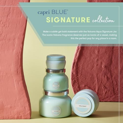 Capri Blue Volcano Scented Candles - Luxury Glass Jar Candles for Home Scented with Tropical Fruit & Sugared Citrus - Soy Wax Blend - Capri Blue Volcano - Aqua Color (8 oz) - Image 5