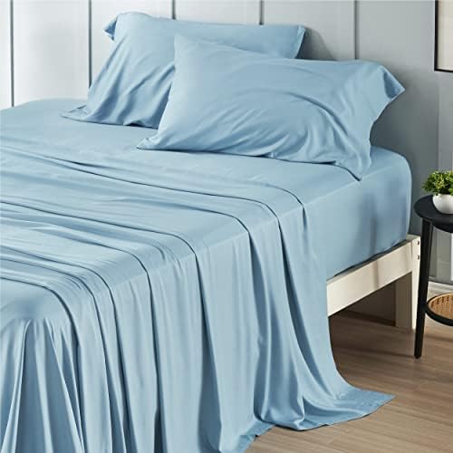 Bedsure PureWoven 100% Rayon Derived from Bamboo, Queen Sheets, 4 Pieces by BEDSURE