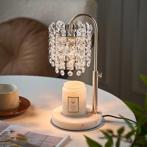 Candle Warmer Lamp with Timer Dimmer Adjustable Height for New Home Bedroom,Vintage Home Decor for Scented JaR 3 Bulbs for New Home Decor, Women Mom Christmas Birthday Gifts, French Gold - Image 2